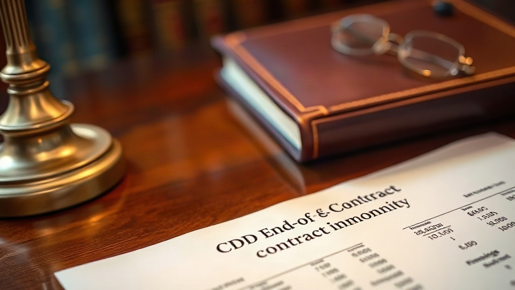 Indemnité fin de contrat cdd calcul erreurs courantes à éviter